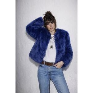 Zara Boxy Luxe Faux Fur Coat, Paris Streetstyle Chic, YSL Mood, The Kooples Cool